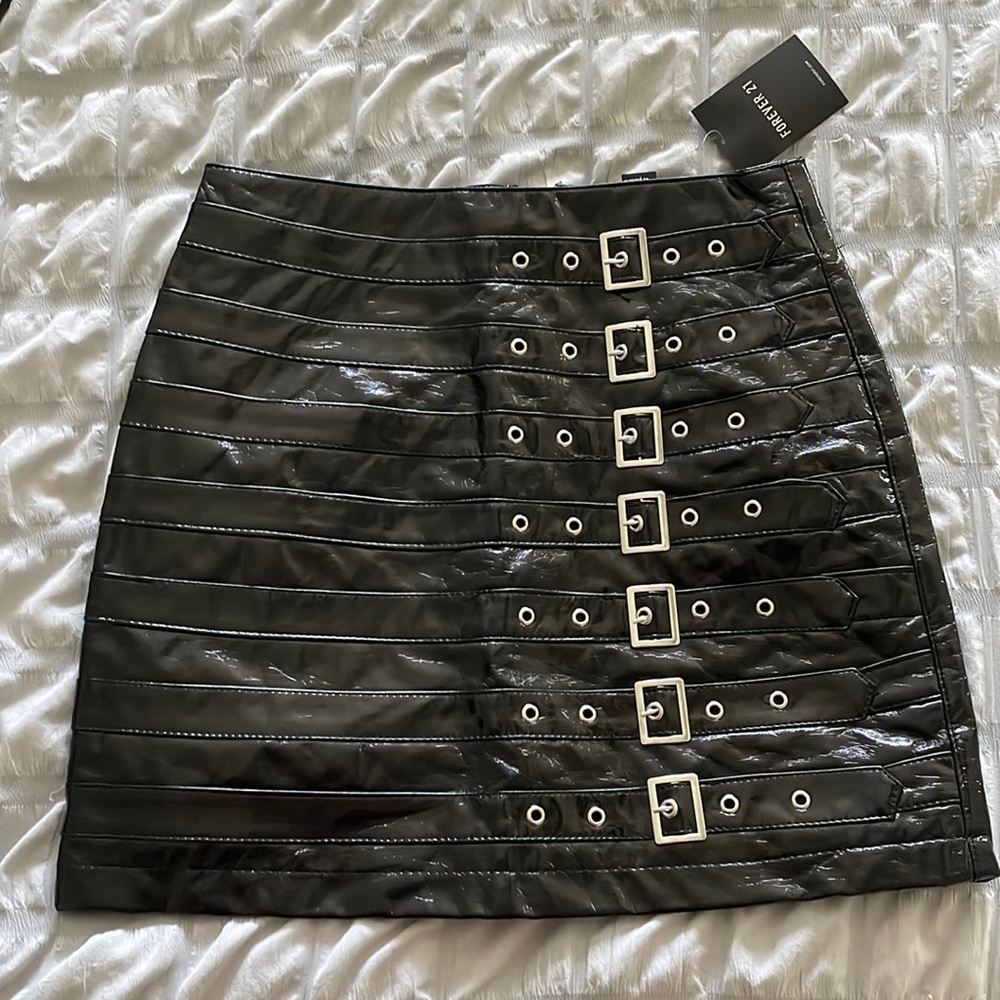 NWT Forever 21 Leather Skirt S